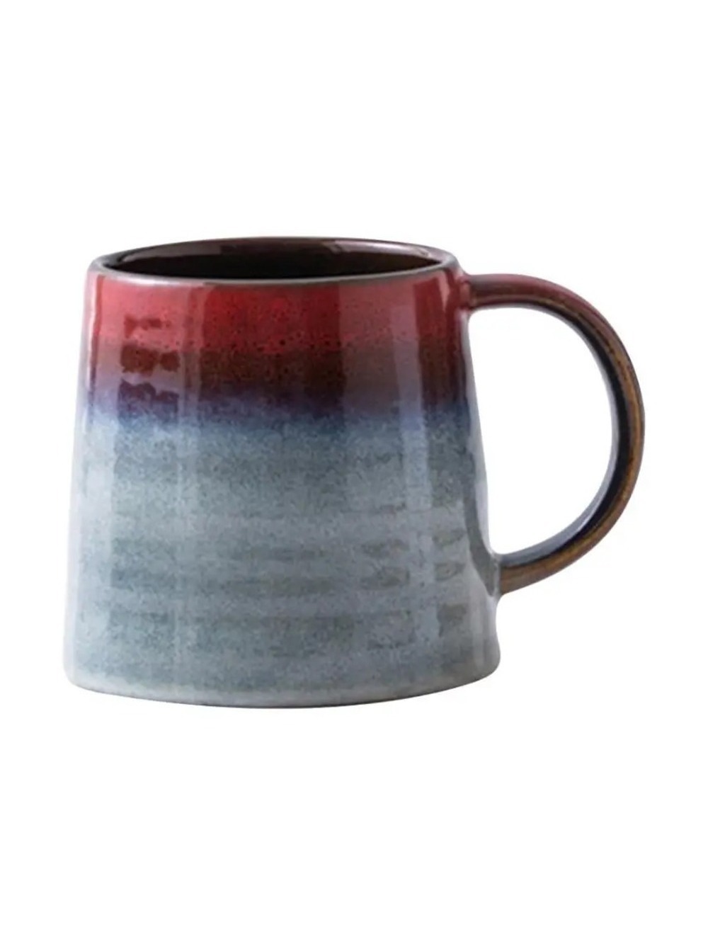Reactive-Glazed Mug - Red